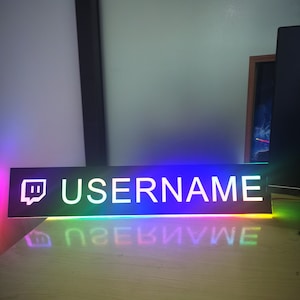 Etiqueta de jugador, señal de Led neón, señal de Gamertag personalizada, placa de señal de nombre de usuario, señal Led para sala de juegos, luz de etiqueta de jugador personalizada