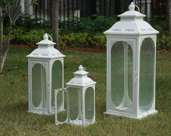 White Lantern wedding centerpiece home decor party event table centerpiece decor