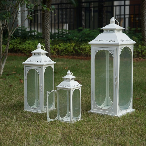 Wholesale Customizable White Acrylic Lantern For Garden Decor And