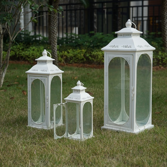 Wholesale Customizable White Acrylic Lantern For Garden Decor And