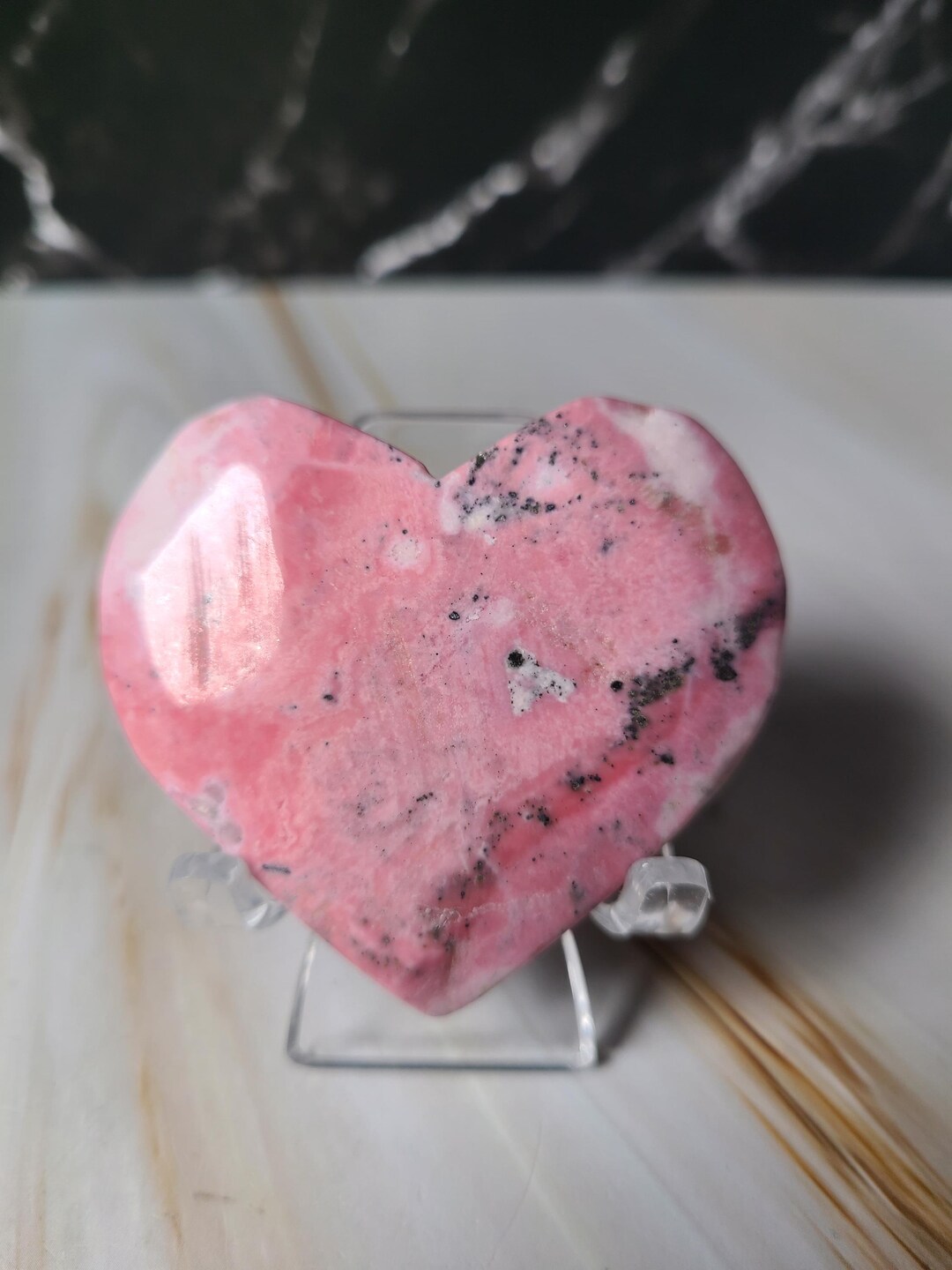 Peruvian Rhodonite Heart - Etsy
