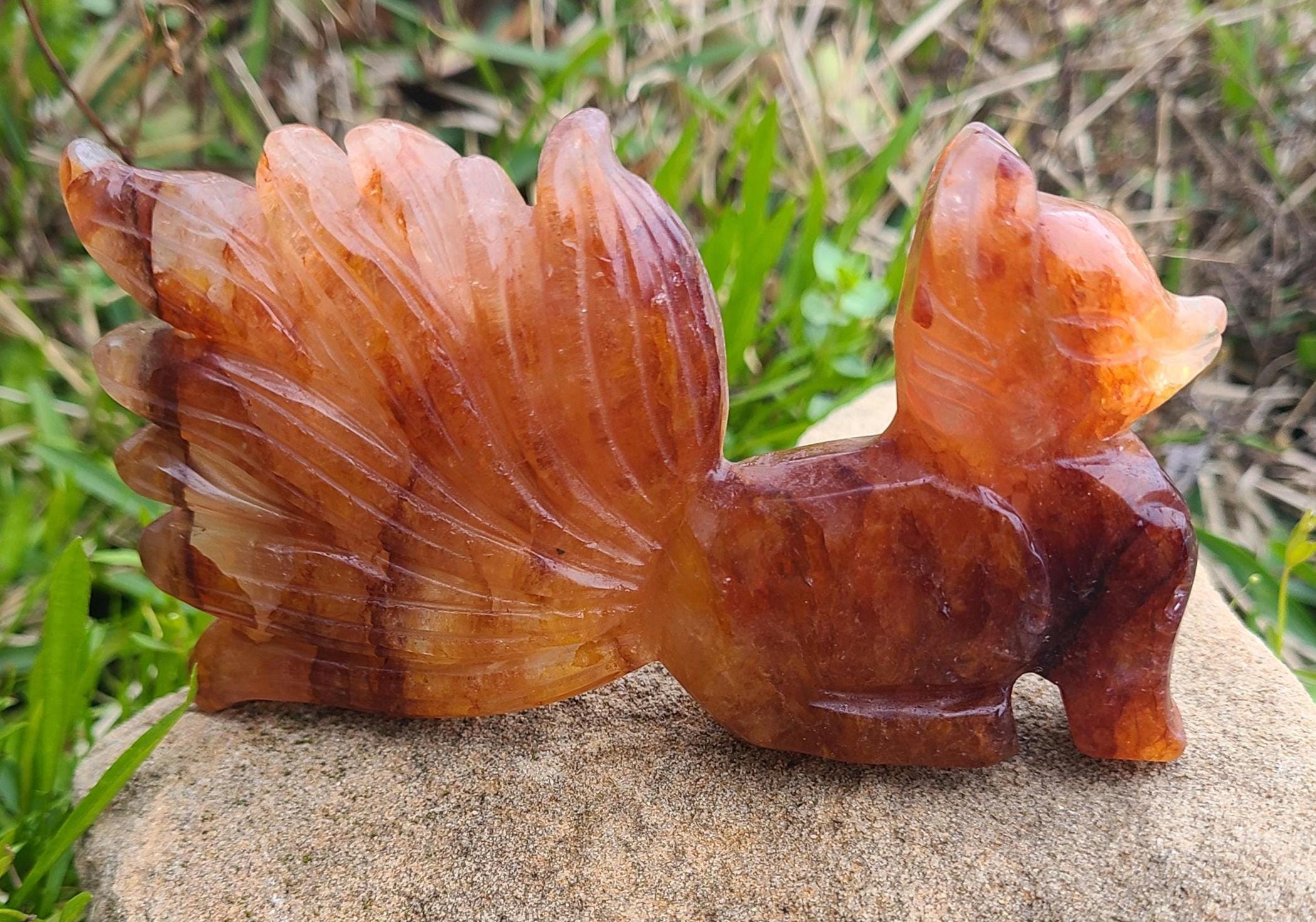 ファイアクォーツ九尾狐 - Etsy 日本