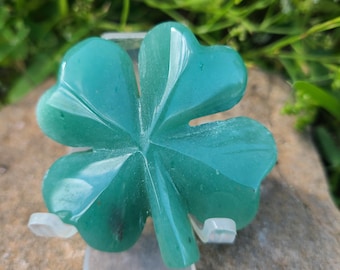 Green Aventurine Four Leaf Clover