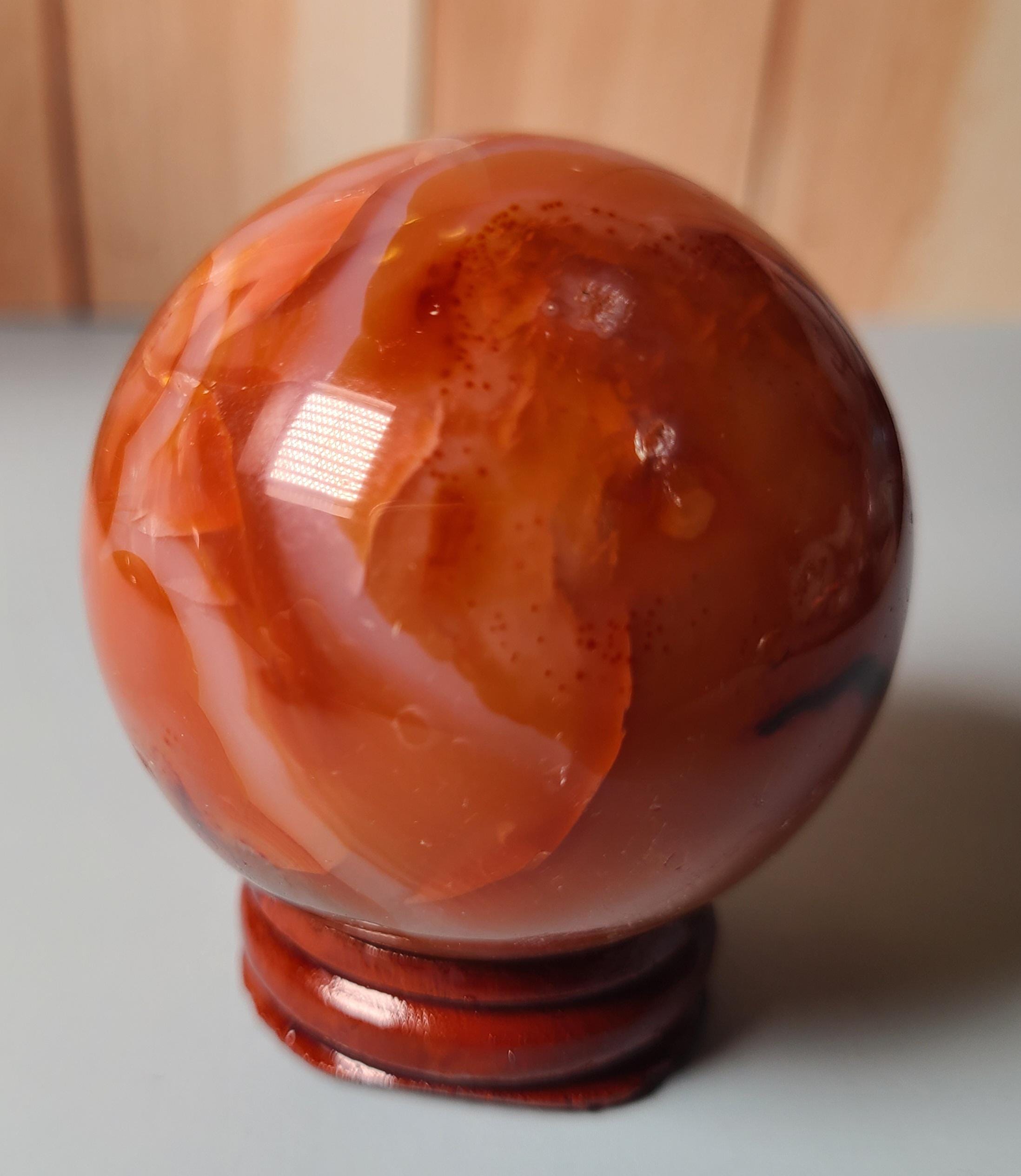 カーネリアン スフィア 53 mm - Etsy 日本
