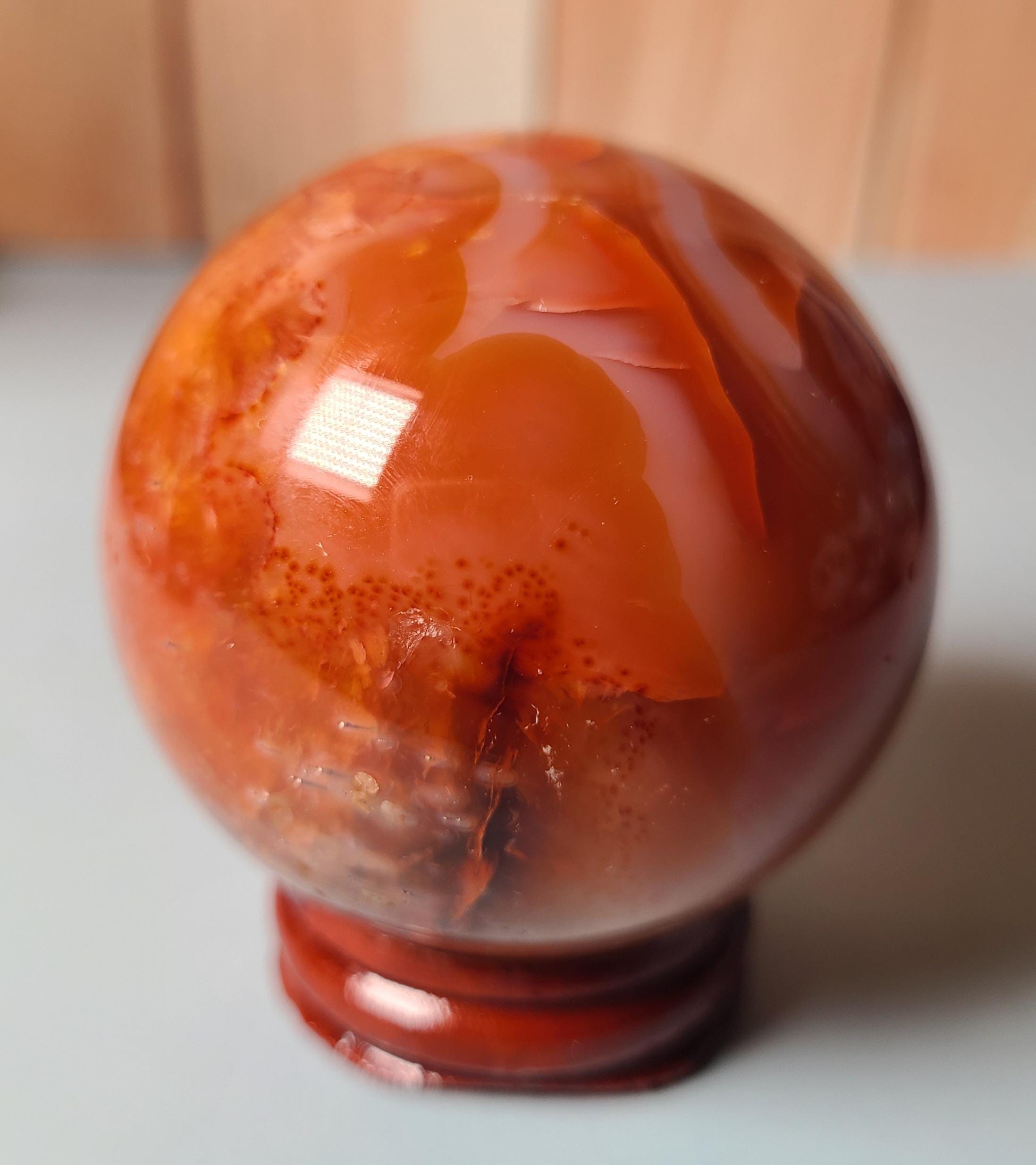 カーネリアン スフィア 53 mm - Etsy 日本