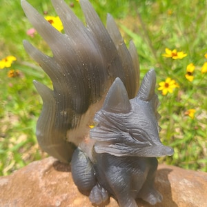 Druzy Agate Nine Tail Fox