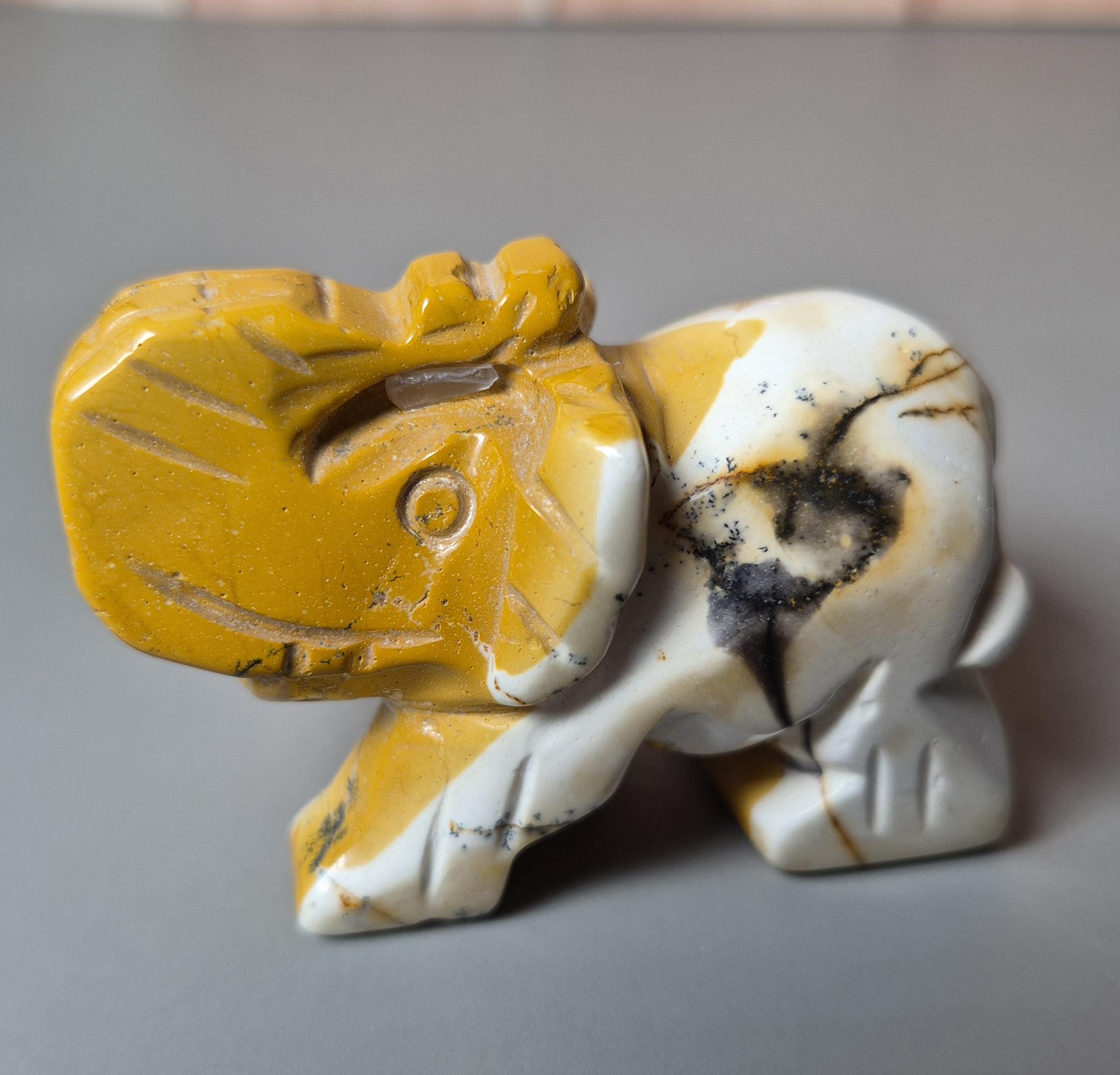 Mookaite Jasper Elephant - Etsy