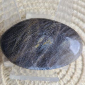 Black Moonstone Palm Stone