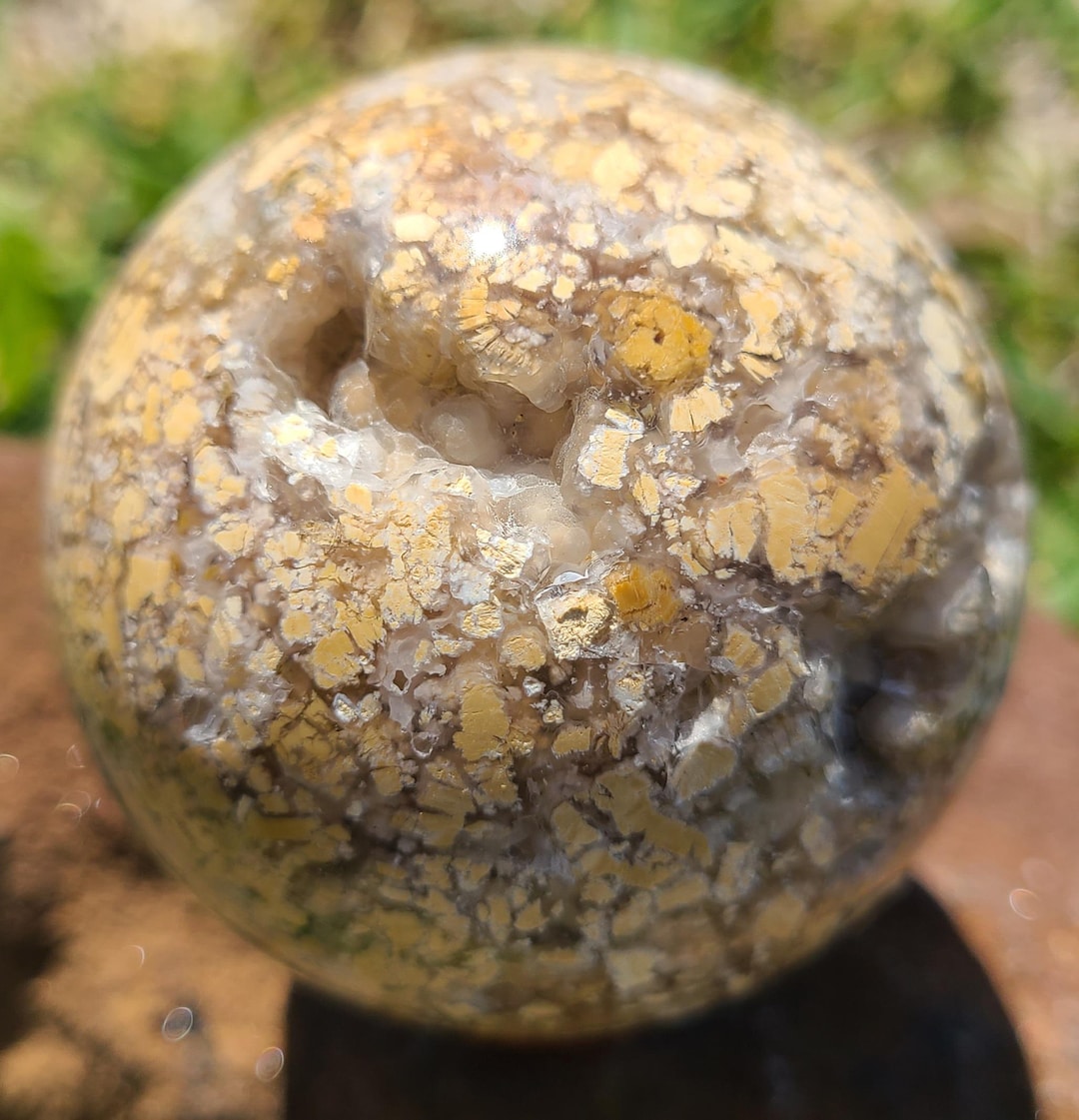 Fish Roe Agate Sphere - Etsy