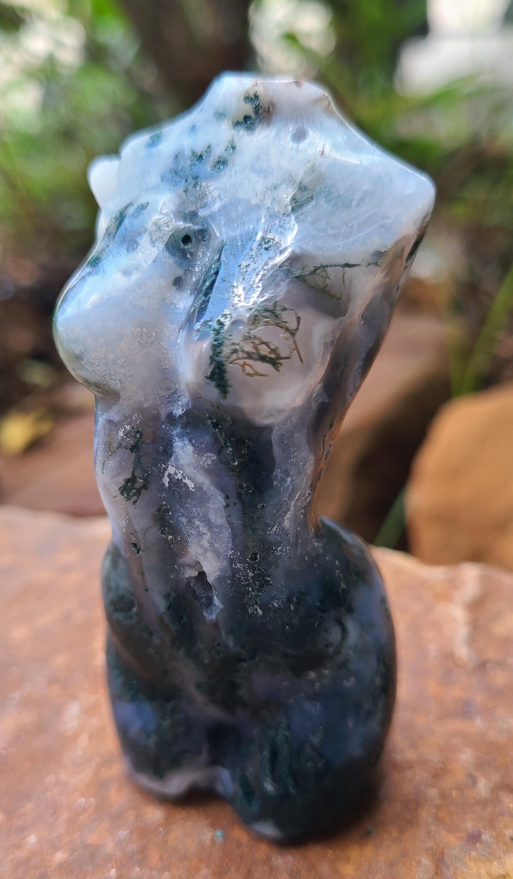Moss Agate Goddess Body