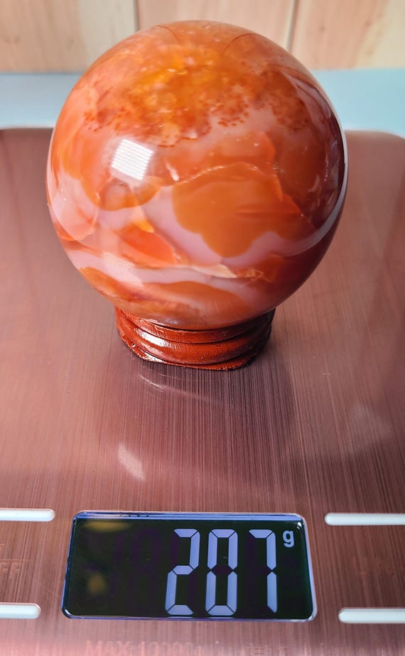 カーネリアン　スフィア Carnelian Sphere 53mm - Etsy