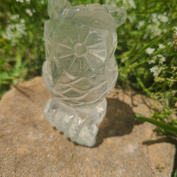 Clear Quartz Owl