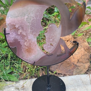 XL Druzy Agate Fairy Moon (+1 Lb)