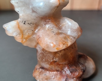 ꧁✧*。瑪瑙ドーム✧*。꧂920g 穴あき桜瑪瑙[293] 40x27mm 65Cts / 天然石ルース | Attic Natura