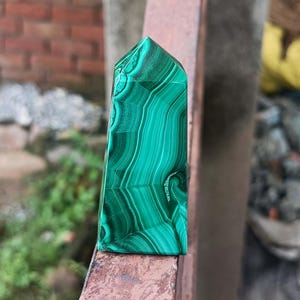 High Quality Tower,Natural Malachite,Malachite Obelisk,Quartz tower,Crystal point,Crystal collection,Rock specimens,Malachite Gemstone Tower