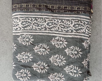 Sarong beach wrap, Silk Border Indian Hand block print Pareo, sarong for women, Ladies Scarf, Jaipur Print, Beach Scarf