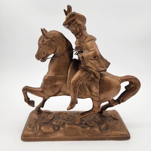 Buffalo Bill Cody Gold Spelter Statue