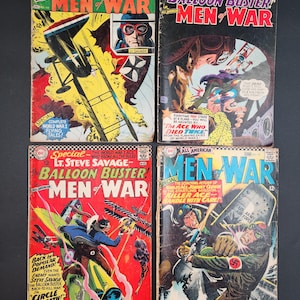 All American Men of War Comics Lot of 4