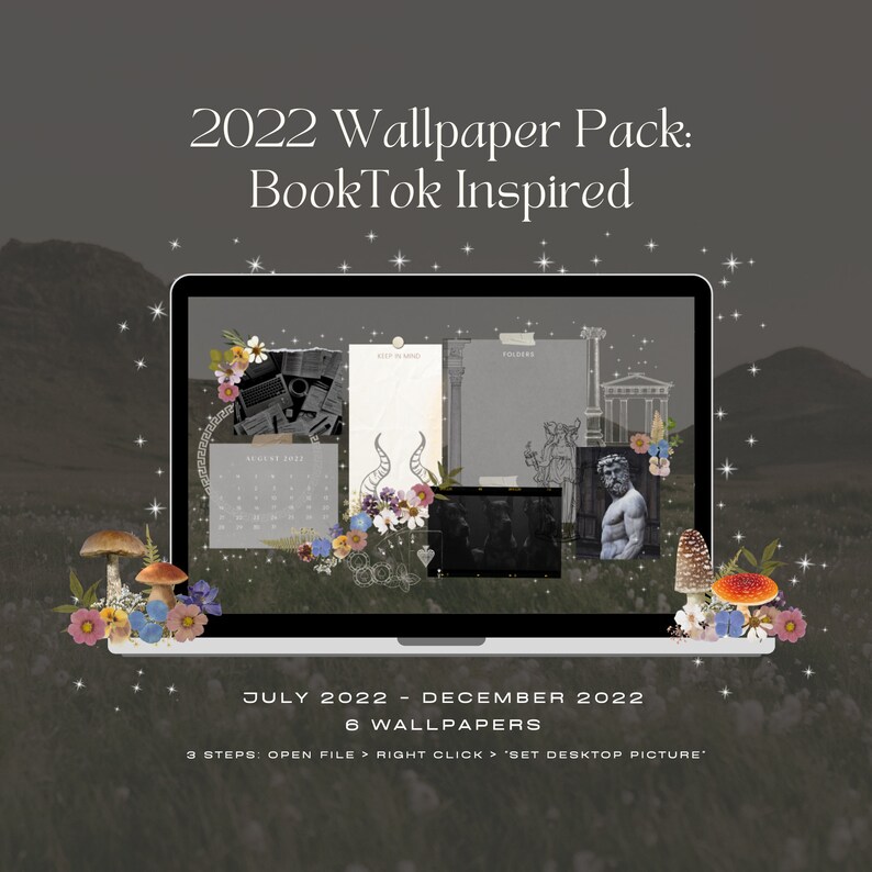 Desktop: 2022 Wallpaper Pack Booktok Inspired - Etsy