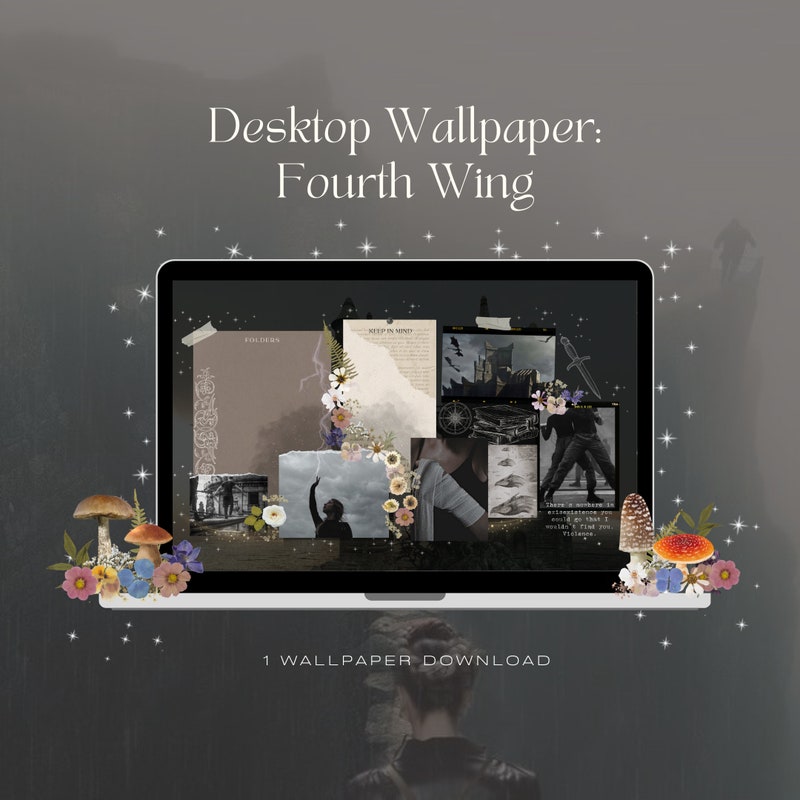 Fourth Wing Wallpaper Etsy
