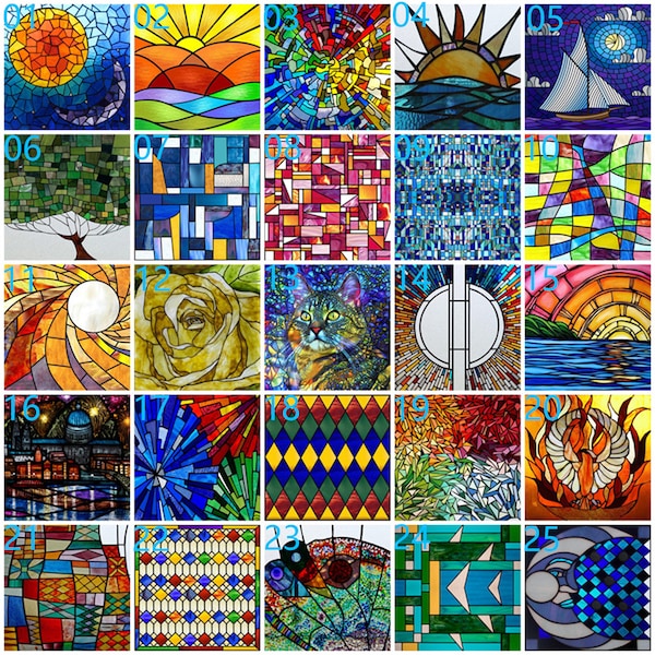 Stained Glass Sunroof Sticker Etsy