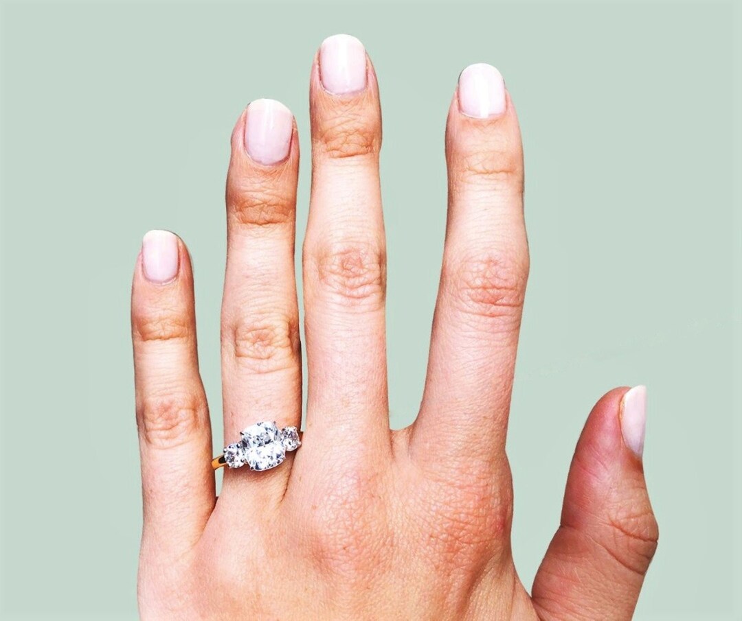 3 TCW American Princess Royal Wedding Two Tone Replica - Etsy