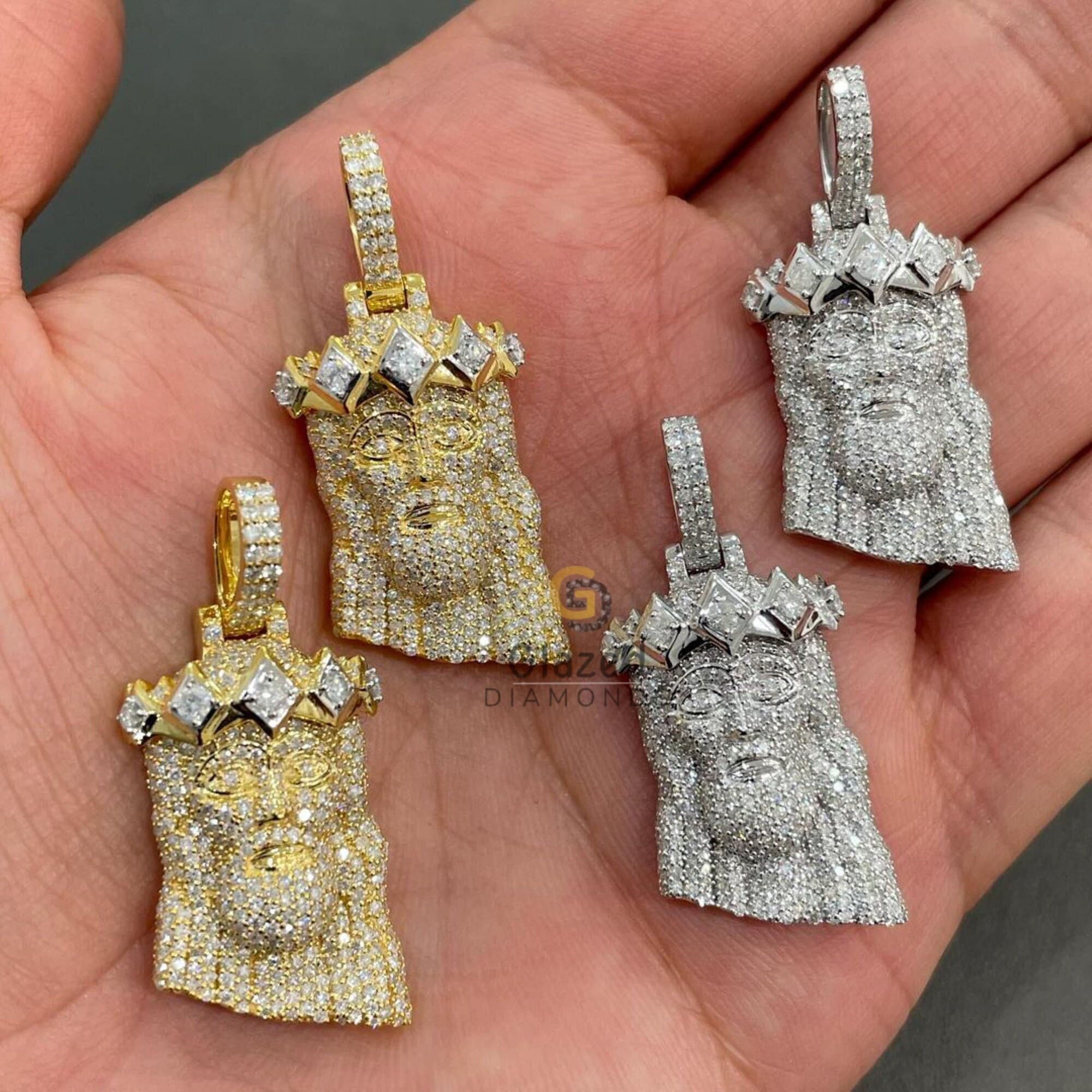 Real diamond hotsell jesus piece