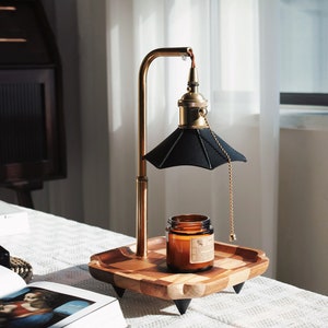 Lampe chauffe-bougie, lampe chauffe-bougie avec minuterie et variateur,  lampe