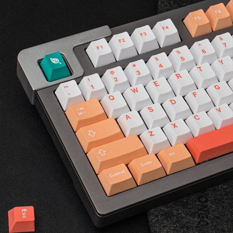 Gmk Peaches Keycap Set Pbt Keycaps Cherry Profile ISO Layout Etsy