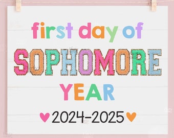 First Day of Sophomore Year Sign - Il 340x270.6105906243 Gouw 