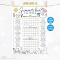 2026 Editable Summer Calendar Poster Summer Fun Bucket List Family Planner Checklist Printable Template Instant Digital Download
