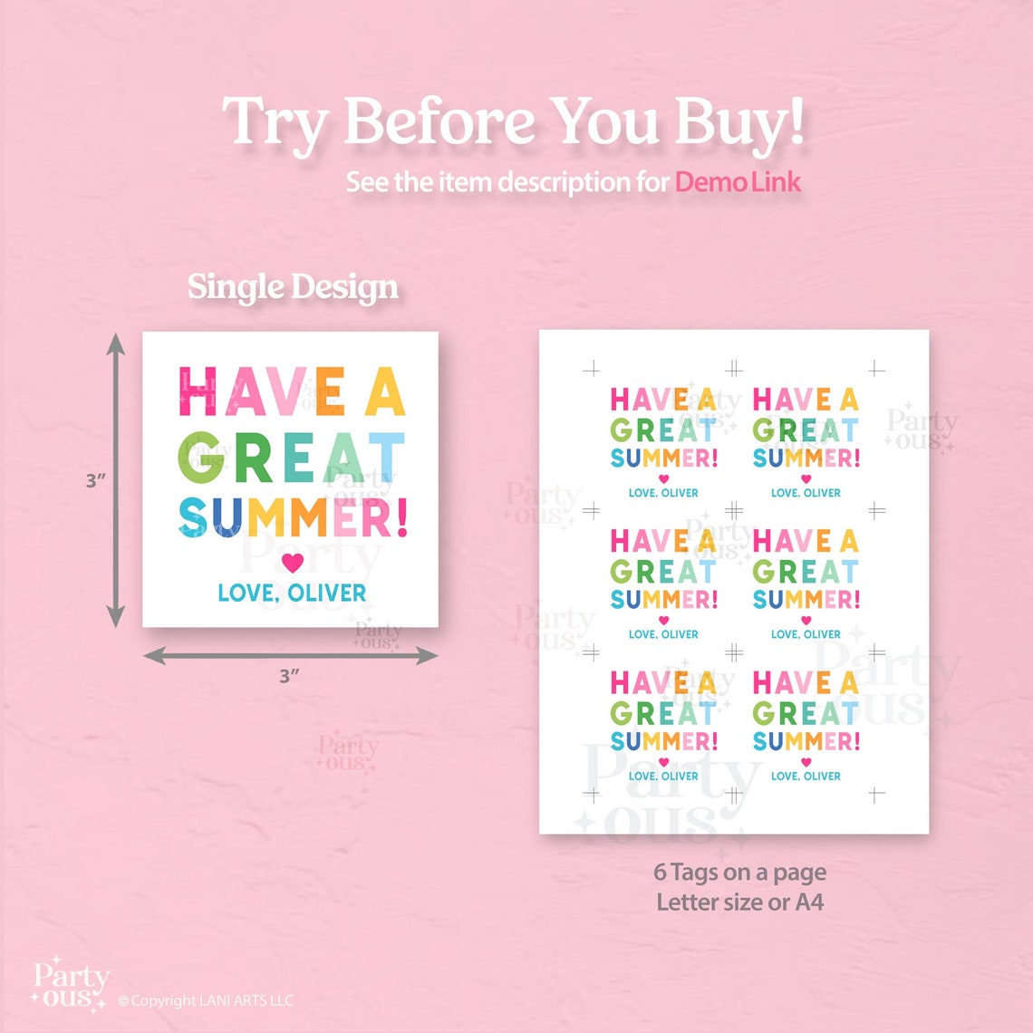 Editable Last Day of School Tag Thank You End of Year Teacher Gift Tags ...