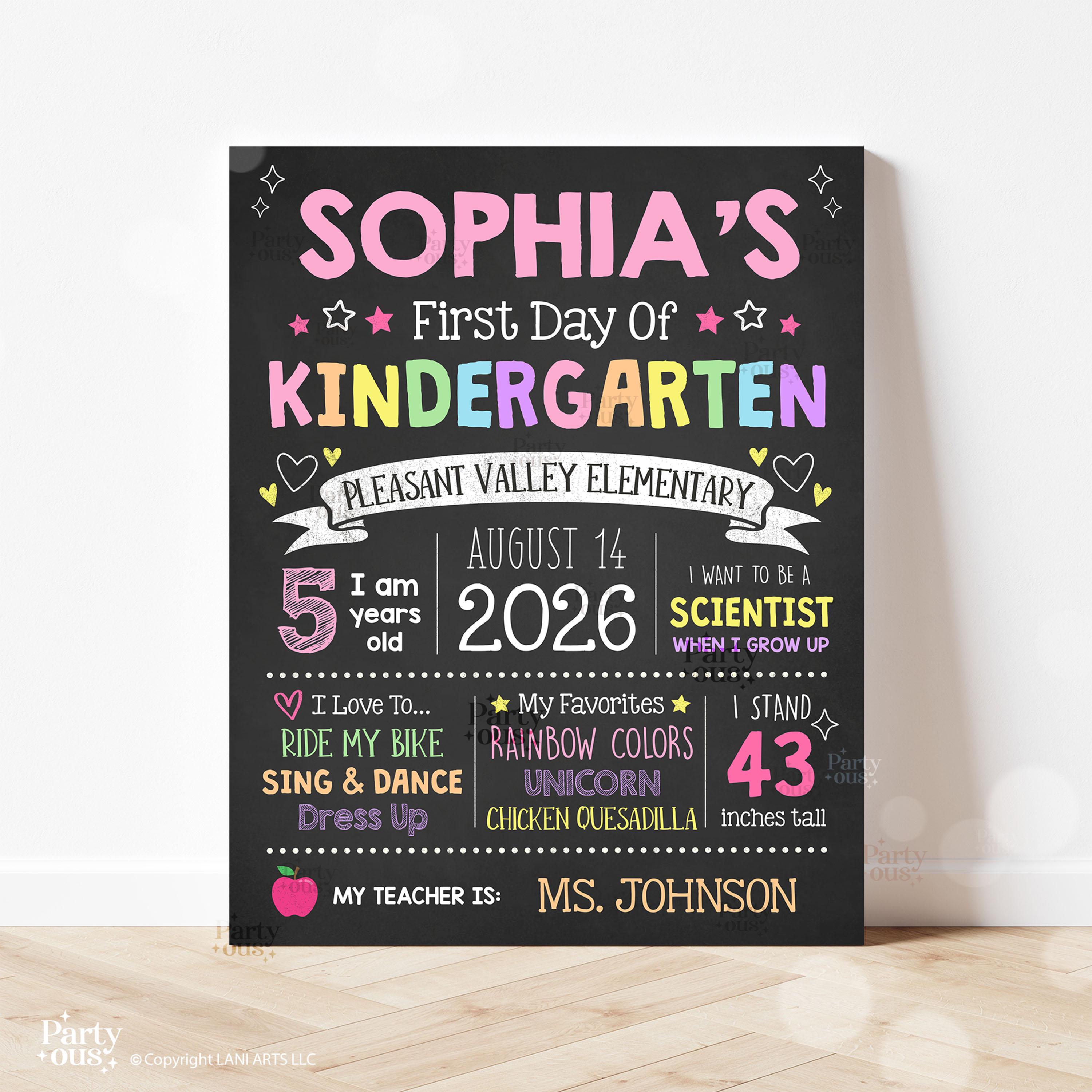 Editable First Day of School Sign Back to School Board Last Day of ...