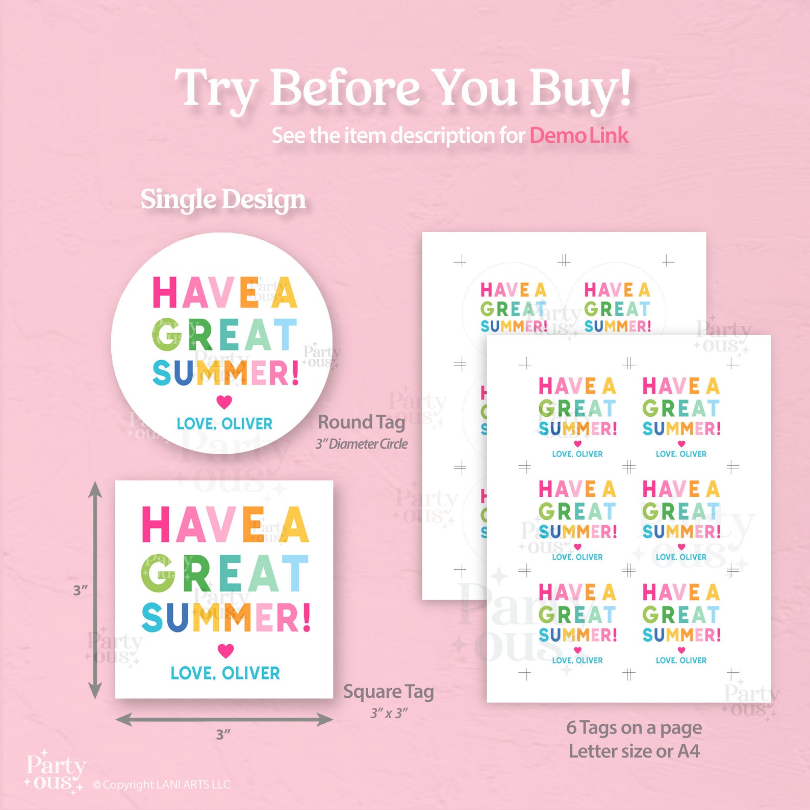 Editable Last Day of School Tag Thank You End of Year Teacher Gift Tags ...