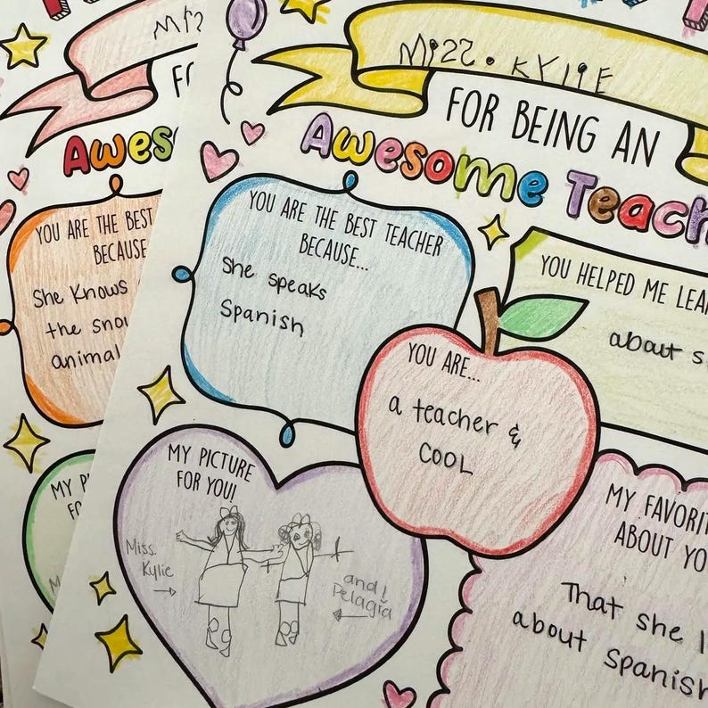 Lehrer Wertschätzung Printable Lehrer Wertschätzung Woche Geschenk Danke Lehrer Geschenke Malseiten Schule Kinder Sofortiger digitaler Download Bild 15