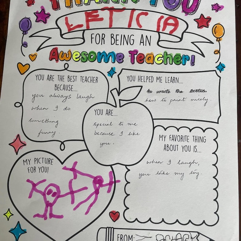 Lehrer Wertschätzung Printable Lehrer Wertschätzung Woche Geschenk Danke Lehrer Geschenke Malseiten Schule Kinder Sofortiger digitaler Download Bild 10