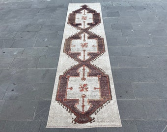 antique rug,3x12runner rug,oushak rug,vintage runner rug,kitchen rug,boho rug,turkish runner rug,anatolian runner,oushak runner,handmade rug