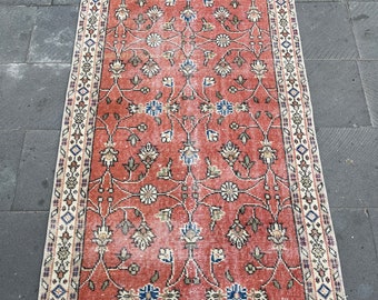 Alfombra de corredor, corredor antiguo, corredor turco 3x9, corredor Oushak 3x9, alfombra de corredor de Anatolia, alfombra de corredor hecha a mano, corredor de alfombra de pasillo, alfombra de corredor