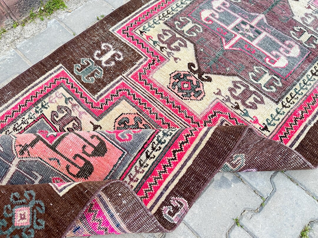 3x10 Handmade Rug, Entryway Runner, Vintage Kars Runner, Long Turkish ...