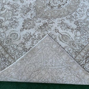 10x13 Neutral Rug, Vintage Pale Rug, Faded Oushak Rug, Handmade Turkish Rug, 10x13 Antique Rug, Extra Large Rug, Saloon Rug, 10x13 Area Rug