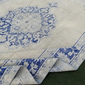8x11 Oriental Turkish Rug, Anatolian Soft Rug, Vintage Large Rug, Oversized Oushak Rug, Pale Handmade Rug, 8x11 Bohemian Rug, Neutral Rug