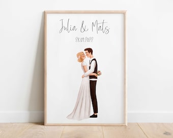 Affiche de mariage | Affiche de mariage | personnalisée Cadeau de mariage | personnalisé Cadeau de mariage particulièrement | Téléchargement numérique