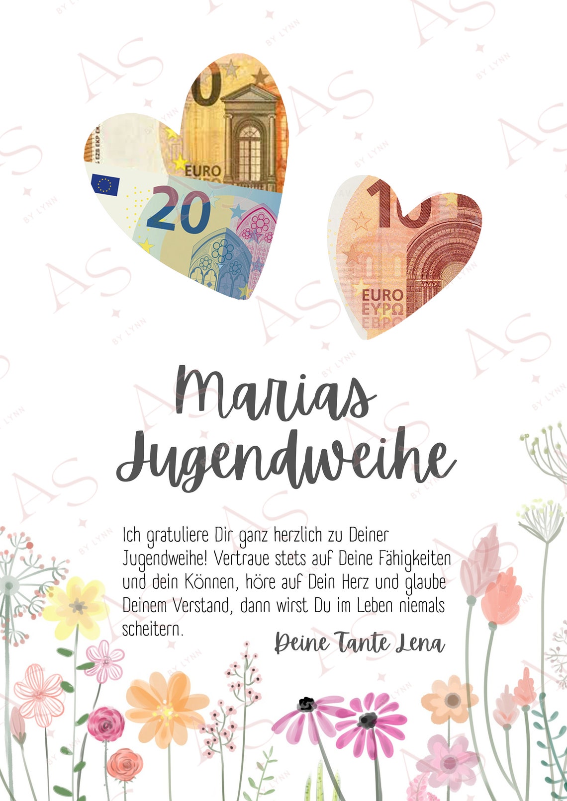 Jugendweihe Karte Mit Marienkäfer Motiv – Basic Classic Collection | Mit Umschlag 11,6x16,6 Cm | Geldgeschenk Karte Für Jungen & Mädchen