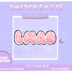 Lindo pastel rosa GG bubble letter Emote / Pastel / Kawaii / Streamer / Twitch Emote