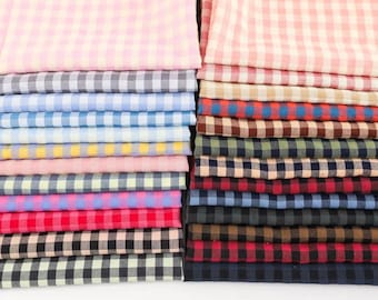 Plaid Fabric,Curtain Fabric,Tablecloth Fabric,Jacquard Fabric,Quilting Fabric,Clothes Fabric,Soft Fabric,Dress Fabric,Fabric By 1/2 Yard