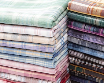 Plaid Fabric,Uniform Fabric,Tablecloth Fabric,Plaid Fabric,Check Fabric,Summer Dress Fabric,Curtain Fabric, Dress Fabric,Fabric By 1/2 Yard