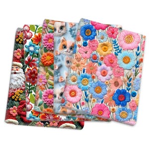 Christmas Fabric,Santa Fabric,Cat Fabric,Flower Fabric,Festive Fabric,Printed Fabric,Upholstery Fabric,Christmas Material,Fabric By Yard