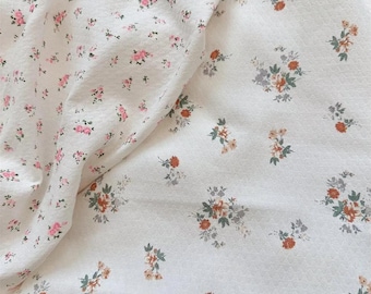 Flower Cotton Fabric,Tablecloth Fabric,Flower Fabric,Quilting Fabric,Cotton Fabric,Printed Fabric,Dress Fabric,Soft Fabric,Fabric By 1/2Yard