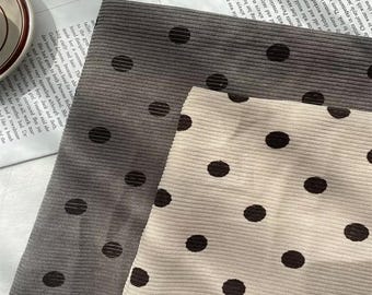 Polka Dot Corduroy Fabric,Sofa Fabric,Corduroy Fabric,Polka Dot Fabric,Pillow Fabrict,Cushion Fabric,Fabric By 1/2 Yard,Upholstery Fabric