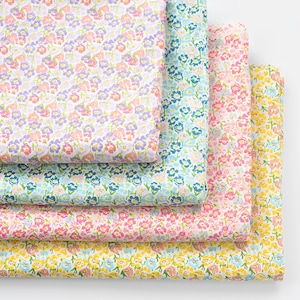 Flower Cotton Fabric,Pillow Fabric,Quilting Fabric,Cotton Fabric,Printed Flower Fabric,Soft Fabric,Summer Dress Fabric,Fabric By Yard
